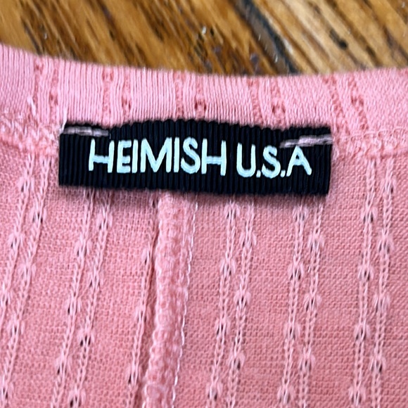 Heimish U.S.A. Peach color short sleeve top.  Size XXL. Great condition. - Picture 6 of 8
